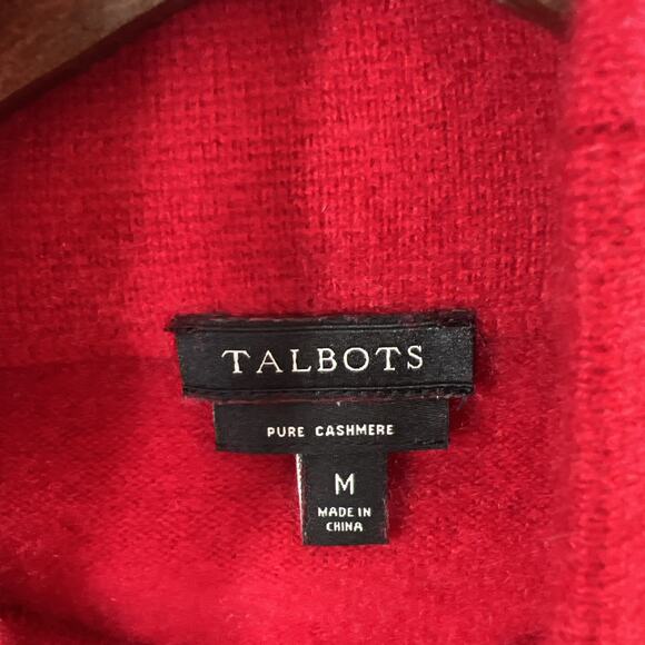 Talbots Women's Cashmere Turtleneck Sweater Size M Luxurious Minimalism Classic - Picture 3 of 8